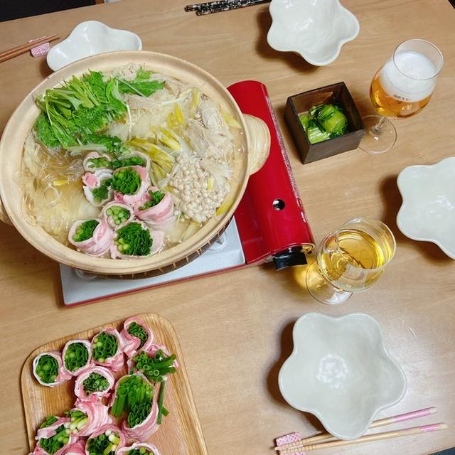 ネギ巻き豚しゃぶ鍋の週末ごはん＊大根レシピ、紹介してもらってます♫