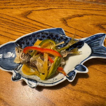 【豆アジ南蛮漬け】