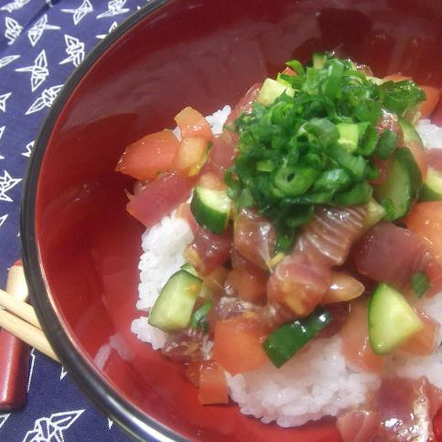 かつおサラダ丼