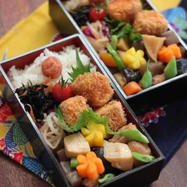 鮭フライと筑前煮 ✿ 麻婆豆腐♪
