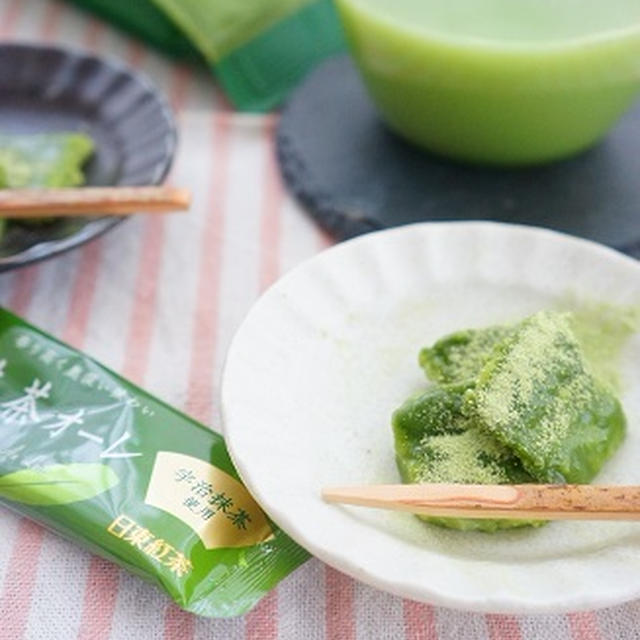 粉末ティーで抹茶生チョコ餅