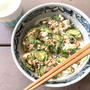 鯖缶で、冷や汁風素麺