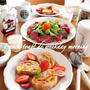 フレンチトースト　de weekday モーニングそしてさばそぼろランチの事。。。