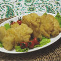 人気の鶏ムネレシピ、鶏天柚子胡椒風味。