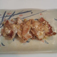 濃縮ポン酢でネギマヨチキンソテー