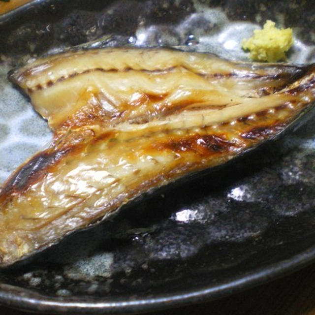 関鯵の干物と白菜と豚肉の蒸し煮