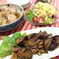茄子と豚肉のコチュジャン炒め❤︎手羽元と白菜のほっこり煮