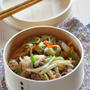 【キャベツ＊人参＊豚肉＊玉ねぎ＊ピーマン】冷めてもおいしい☆豚こまと野菜のウマ！炒めのっけ弁当