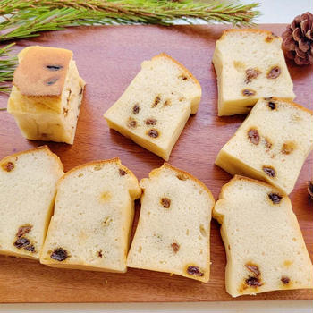 自家製天然酵母で作る　生米発芽玄米ミニ食パン（サイリウム、砂糖不使用）