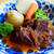 ダブルストウブで♪牛肉？な赤ワイン煮と彩り野菜