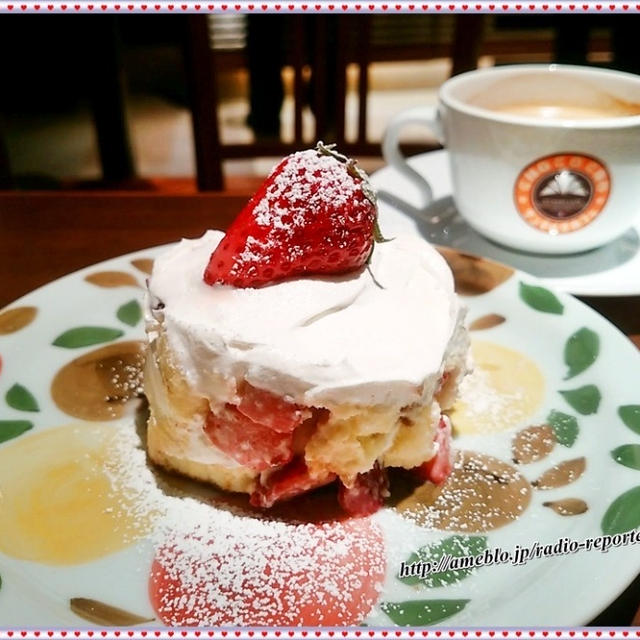 サンマルクカフェ☆いちごショート新発売！！注文してから作りたて♪