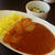 一口カミカツカレーと若芽生姜ポン酢和え