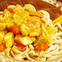 蕎麦でアボカドとトマトの冷製パスタ風、オクラのタイ風サラダ、枝豆グラタンで今宵も酒が