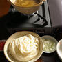 カセットコンロで熱々「ざるカレーうどん」