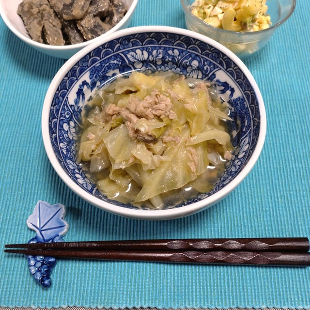 キャベツとシーチキンのあっさり煮