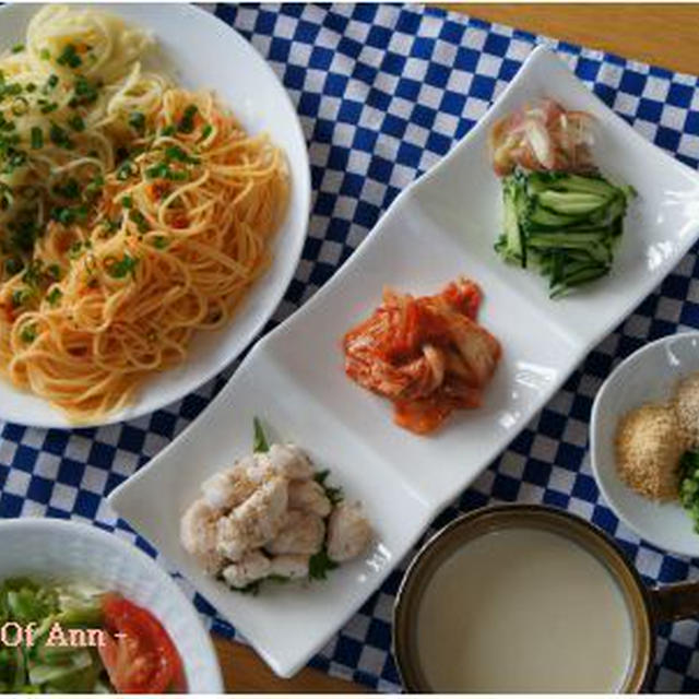 韓国風豆乳つけスパゲティ