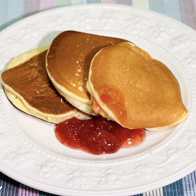 グルテンフリー小麦粉不使用 米粉のもちもちパンケーキ の作り方 By てぬキッチンさん レシピブログ 料理ブログのレシピ満載