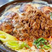 【レシピ】こっくり濃厚♬ごま味噌豆乳坦々鍋♬