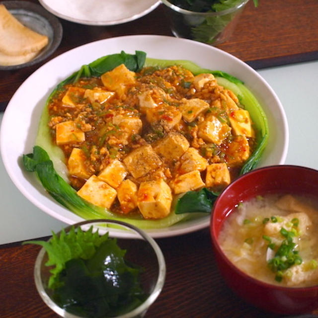 食べやすい盛り付け「麻婆豆腐」