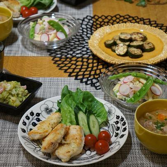 しっとりやわらか鶏ムネ肉のレモンムニエル