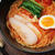 紀州うめどりのスモークチキン乗せトマトラーメン。