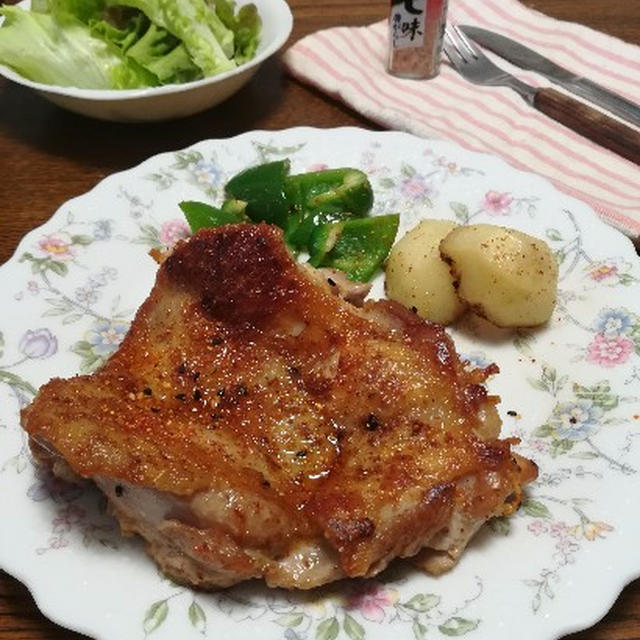 美味しい減塩レシピ！鶏もも肉の七味唐がらし焼き