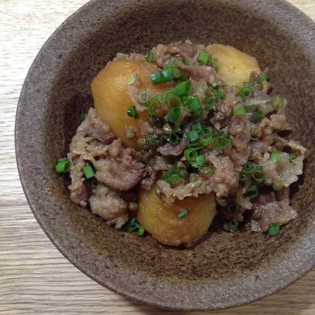 お土産にもらった実山椒で　「実山椒入り牛肉の時雨煮」