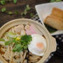 夜cafe★ポカポカ鍋焼きうどん定食(レシピ）