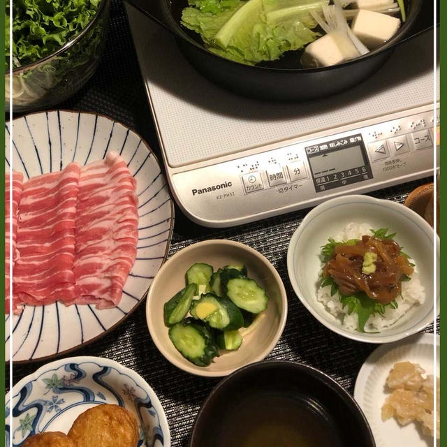 定番の豚しゃぶ