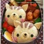 まんまるサンドのリスちゃん弁当♪
