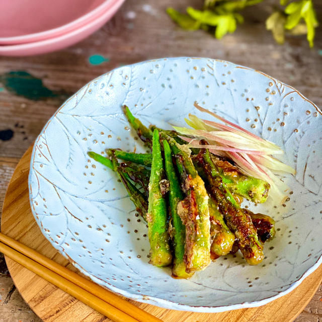 オクラ蒲焼きにしてみました！ご飯に合う合う！