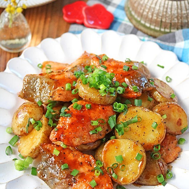 鮭と新じゃがのこくうまオイバター炒め♪ごはんがすすむ春のお弁当おかず