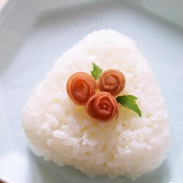 カリカリ梅のバラの作り方