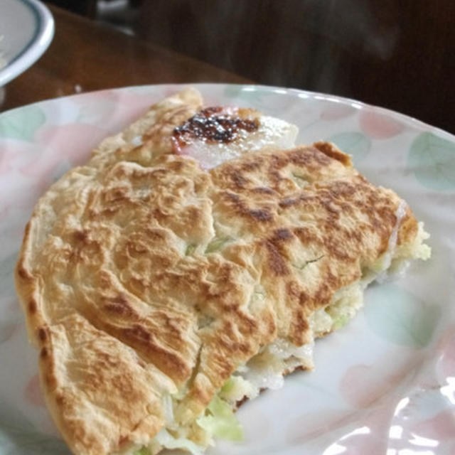 [副菜]　キャベツのお好み焼き