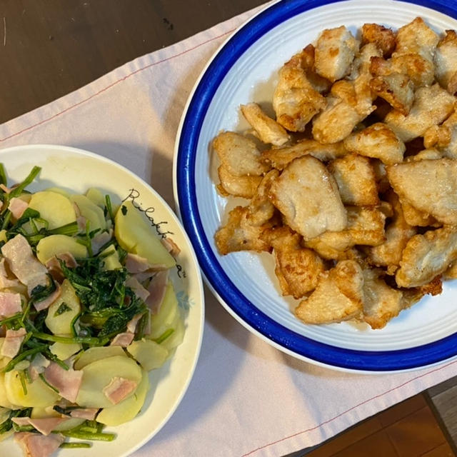 鶏ムネ肉の竜田揚げ♪ パターソテー♪