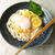 温泉卵載せ、レモンおろしうどん