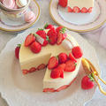 フレジェ風♡白いレアチーズケーキ