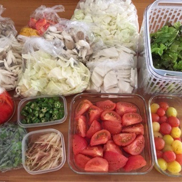 【お出かけ前に☆野菜室を一掃！】