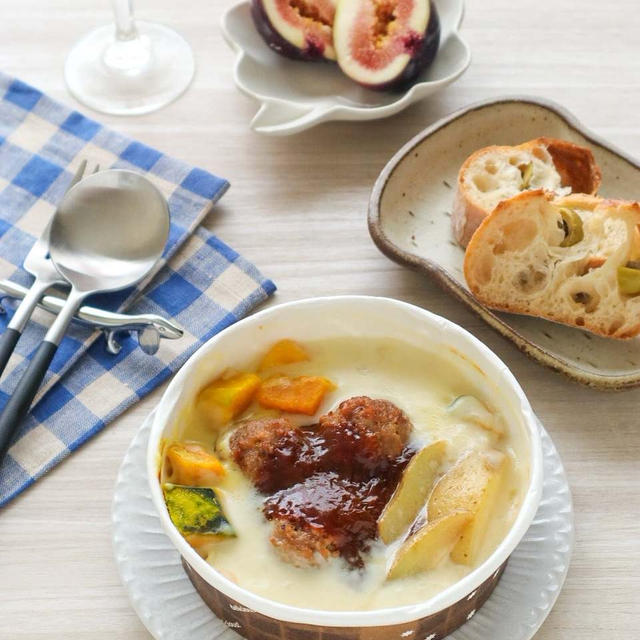 ＊ショートパスタとミートボールdeランチ＊