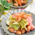 【レシピ】春キャベツととら豆の浅漬け