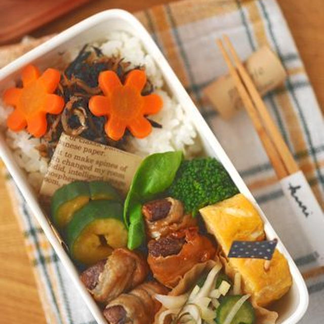 ママ弁「じゃこひじきご飯のお弁当」