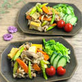 【レシピ・献立】豚肉と厚揚げと野菜の味噌炒めレシピと献立