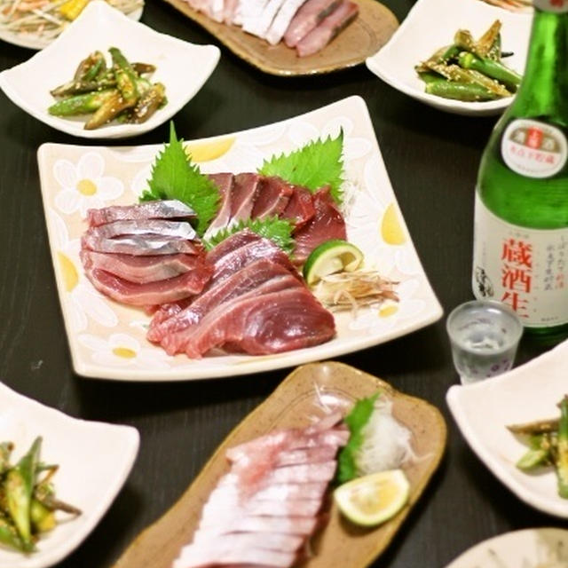 今シーズン一番のカツオの刺身