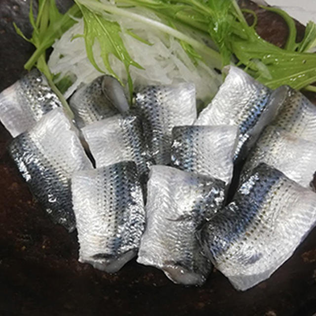 釣ったコハダを締めてみた‥