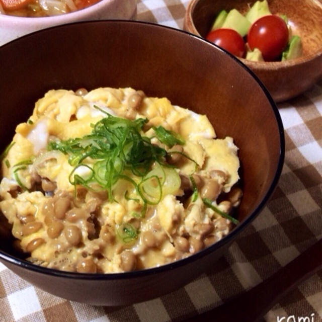 ふわとろオム納豆ご飯