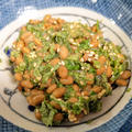 【大葉納豆】朝ごはんにお勧め。大葉は花粉症や冷えを取る野菜です。