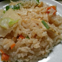 中華風タケノコおこわ(レシピ)