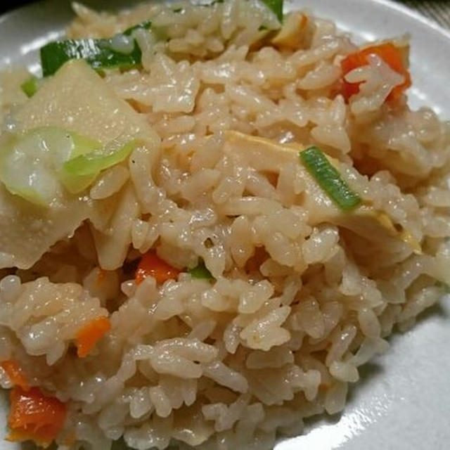 中華風タケノコおこわ(レシピ)