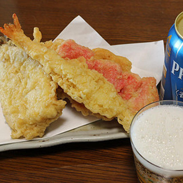 スーパーの天ぷらでチョイ飲み