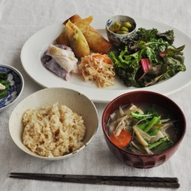 たっぷり野菜のプレート（２０１５．４．８）